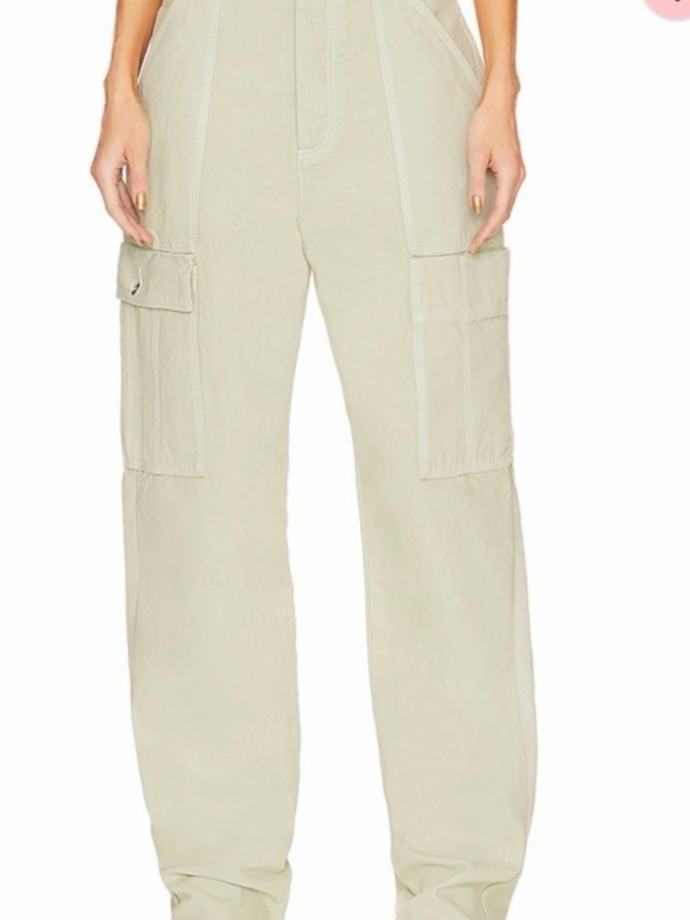 REVOLVE Wide-Leg Cargo Pants in Light Beige
